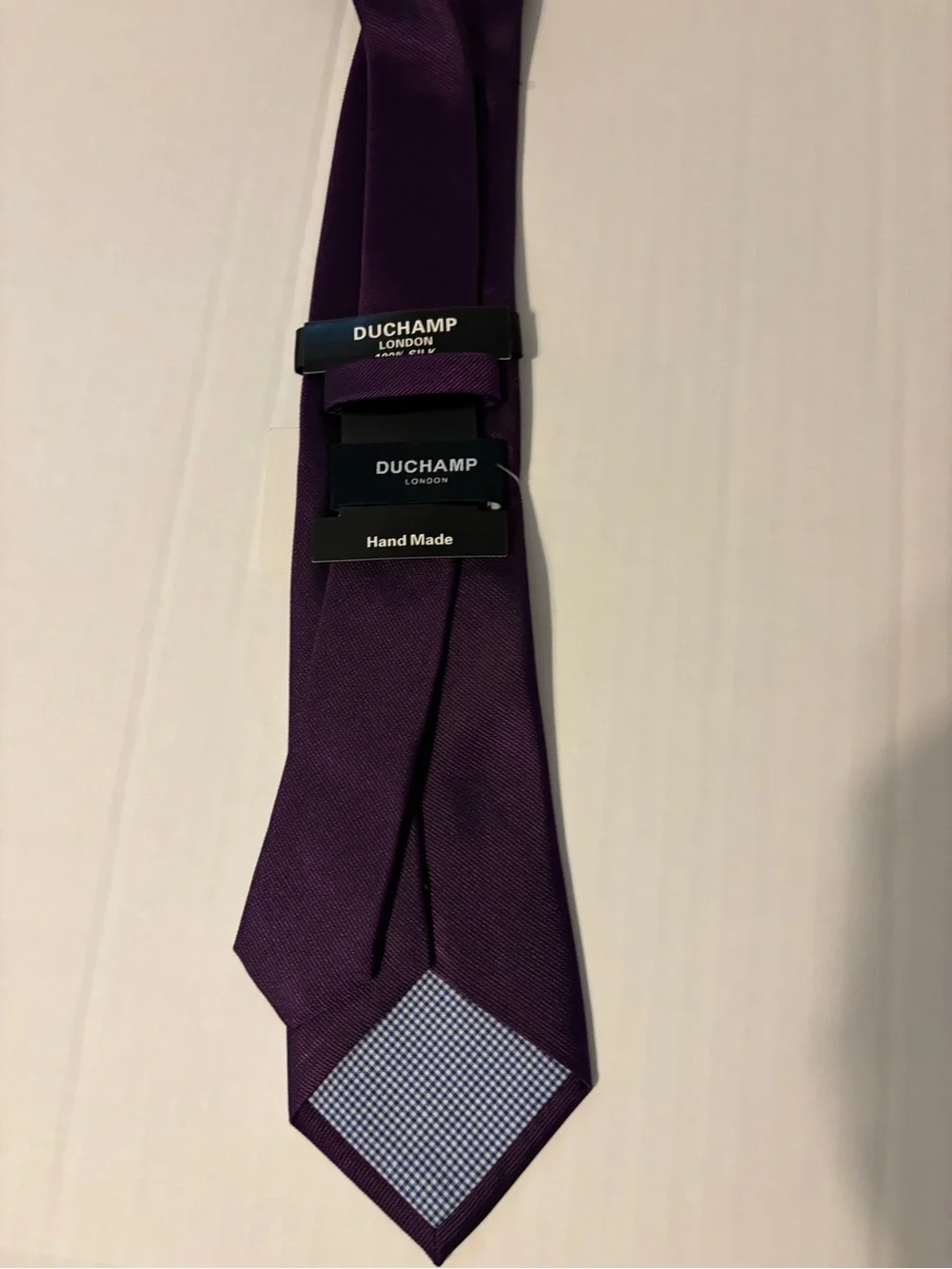 Duchamp Deep Purple Men's Silk Tie